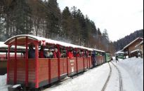 Zimowe przejażdżki bieszczadzką ciuchcią