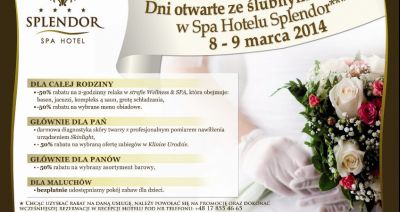 Dni otwarte ze ślubnym akcentem w SPA Hotelu Splendor