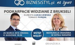 Podkarpacie widziane z Brukseli. Debata BIZNESiSTYL.pl "Na żywo"