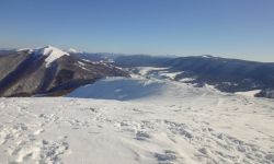 Zimowy wyścig rowerowy w Bieszczadach