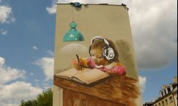 Dziewczynka ze słuchawkami. Największy mural w Rzeszowie 