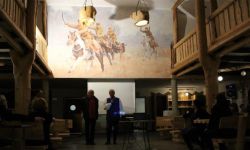 Mural z ułanami odsłonięto podczas artystycznej biesiady w Boska Dolinie