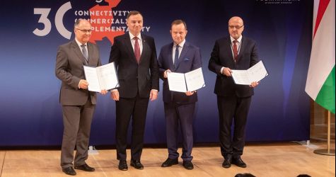 Prezydent Duda i marszałek Kuchciński o transporcie  i biznesie Trójmorza