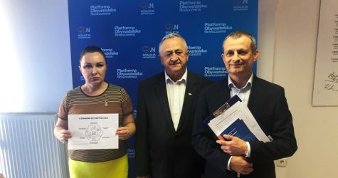 Pikul, Tomański, Szlęzak - kandydaci Koalicji Obywatelskiej do Sejmiku Województwa