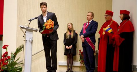 Złoty siatkarz, Aleksander Śliwka na Inauguracji Roku Akademickiego WSIiZ