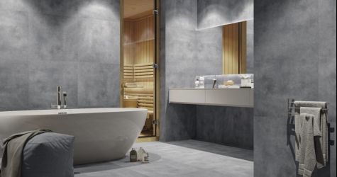 Total look w łazienkowych wnętrzach