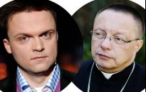 Szymon Hołownia i abp. Grzegorz Ryś na dyskusji w Rzeszowie