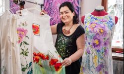 Ręcznie malowane sukienki Doroty Zielińskiej