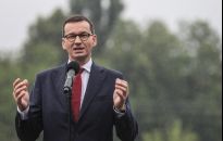 Wiec z premierem Morawieckim w Ogrodach Bernardyńskich