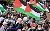 Tysiące demonstrantów na manifestacjach poparcia dla Palestyńczyków w Europie
