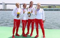 Wioślarstwo - czwórka podwójna kobiet zdobyła w Tokio srebrny medal