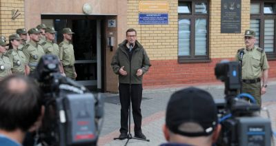 Morawiecki: reżim Łukaszenki wybrał niewłaściwą granicę, granica Polski jest dobrze strzeżona