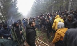 MON: Migranci są zmuszani do marszu wzdłuż ogrodzenia po białoruskiej stronie granicy