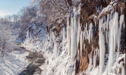 Bajkowe lodospady w Rudawce Rymanowskiej