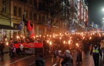 Setki nacjonalistów uczciło w Kijowie pamięć sprawcy rzezi wołyńskiej