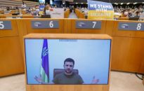 Prezydent Zełenski: faktycznie nie mamy granicy z Polską; jestem wdzięczny Andrzejowi Dudzie