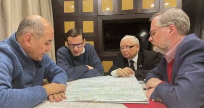 Morawiecki: jesteśmy w Kijowie; musimy jak najszybciej zatrzymać tragedię, która dzieje się na Wschodzie