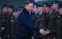 Rozpoczęło się spotkanie prezydenta Dudy z żołnierzami z 18. Dywizji Zmechanizowanej