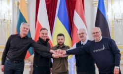 Prezydent Duda oraz prezydenci krajów bałtyckich spotkali się z Wołodymyrem Zełenskim