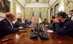 Ukraina: Wołodymyr Zełenski spotkał się w Kijowie z Nancy Pelosi