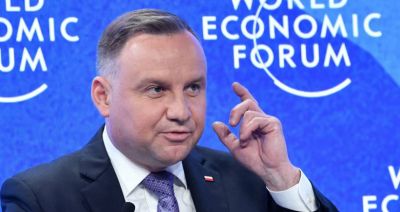 Duda w Davos: nie mogę się zgodzić na to, żeby Rosja mordowała ludzi na Ukrainie, a świat udawał, że tego nie widzi