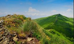 Bieszczady - patrząc ze szczytu Kremenaros 
