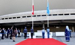 Ceremonia podniesienia flag rozpoczęła Światowe Forum Miejskie w Katowicach