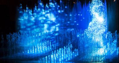 Otwarcie fontanny multimedialnej w Rzeszowie - światło, woda i muzyka