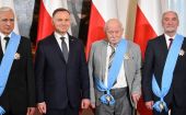 Chojecki, Macierewicz, Naimski z Orderami Orła Białego za działanie w KOR-ze