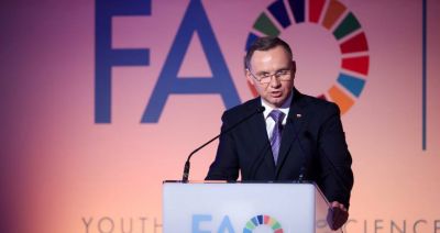 Prezydent Duda w FAO: bezpieczeństwo żywnościowe na świecie jest zagrożone w efekcie agresji Rosji na Ukrainę