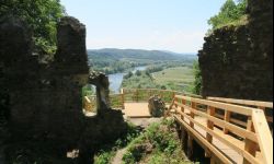 Góra Sobień i ruiny zamku, w którym gościł król Jagiełło