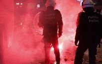 Policjanci protestowali w Brukseli przeciwko skierowanej wobec nich przemocy
