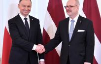 Kancelaria Prezydenta: Andrzej Duda przyznał prezydentowi Łotwy Order Orła Białego