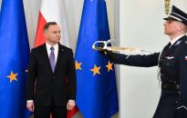 Prezydent Duda w przemówieniu do policjantów podkreślił iż wykonali oni piękny gest dla Ukrainy w imieniu Polski