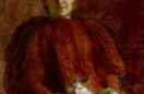 Aniela Pająkówna, Kobieta z kotem, 1898, Muzeum Narodowe w Warszawie