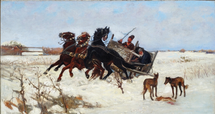 Józef Chełmoński, Trojka, 1875; ze zbiorów Muzeum Okręgowego im. Leona Wyczółkowskiego w Bydgoszczy