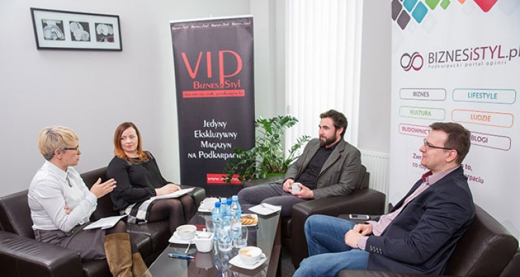 Od lewej Alina Bosak, Katarzyna Grzebyk, Witold Mielniczek oraz Jakub Kocój Fot. Tadeusz Poźniak