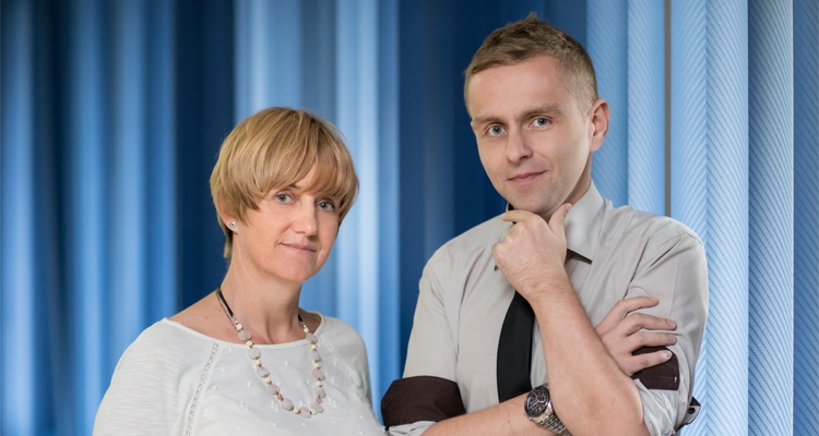 Od lewej Iza Wąsacz-Krok i Dominik Rachmant Fot. Tadeusz Poźniak
