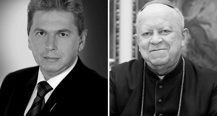 Od lewej Andrzej Tadeusz Mazurkiewicz i ks. abp Ignacy Tokarczuk Fot. Archiwum IPN w Rzeszowie