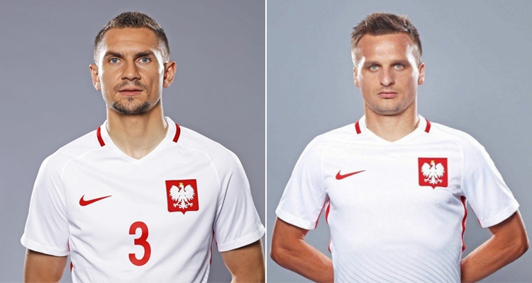 Od lewej Artur Jędrzejczyk oraz Sławomir Peszko